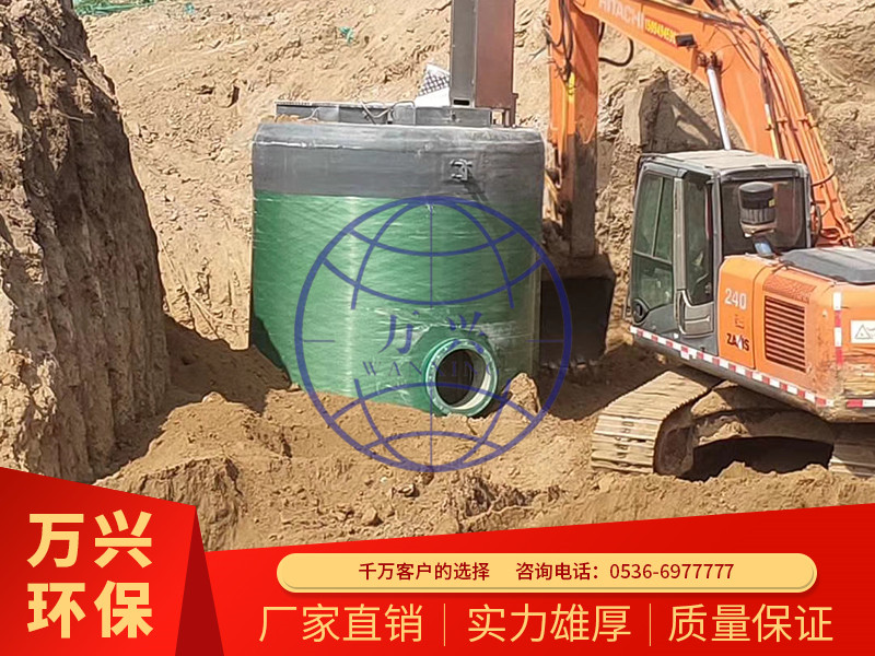 甯夏的地(dì)埋式泵站安裝中